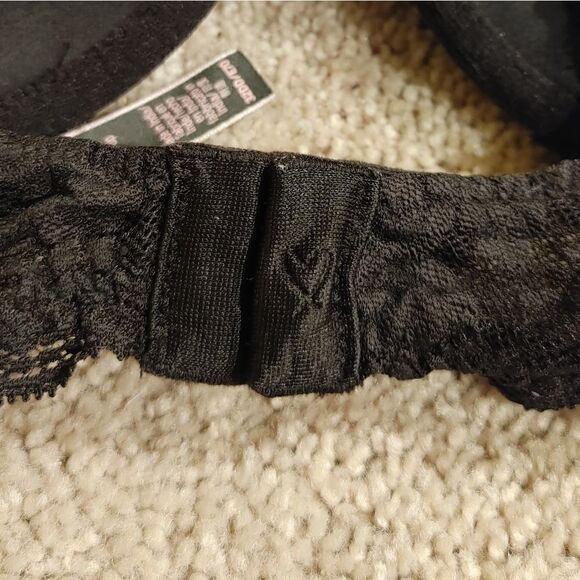 Victoria's Secret Dream Angels perfect Plunge black padded push-up bra 32 D D - Picture 8 of 13